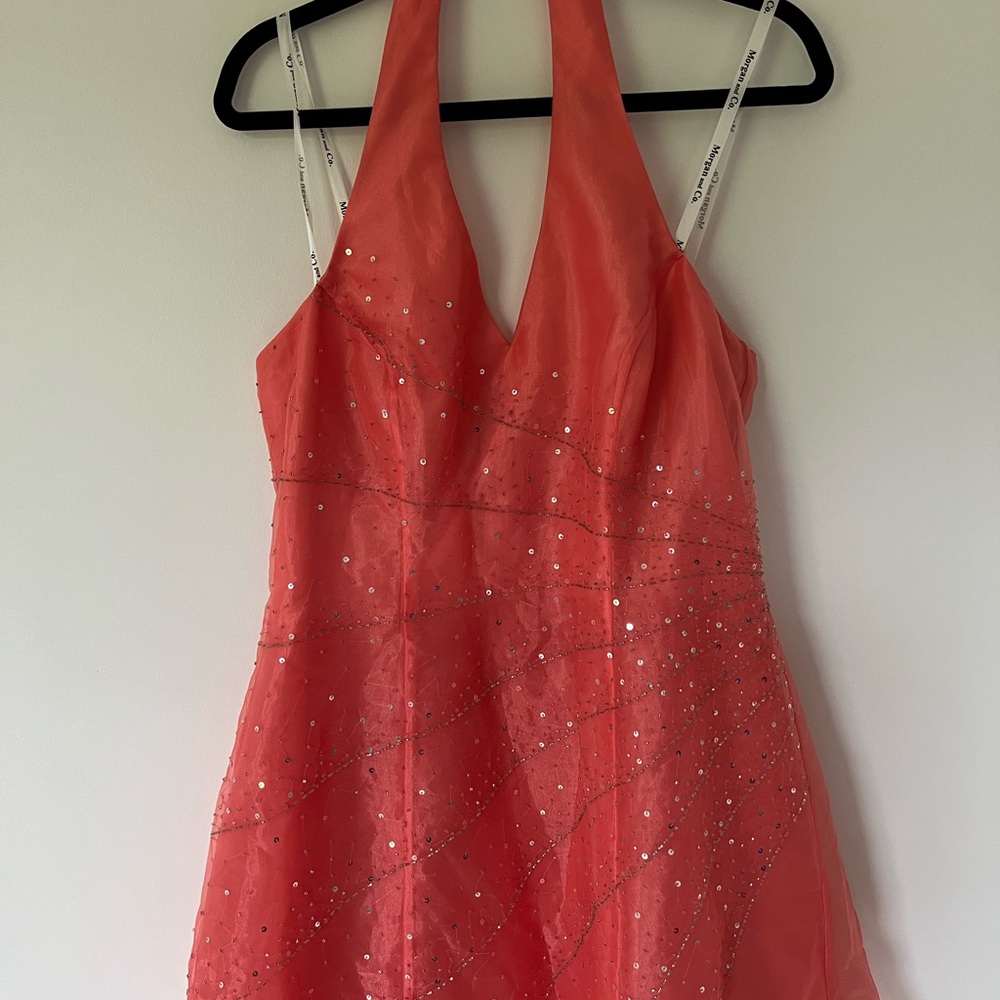 Peach formal dress